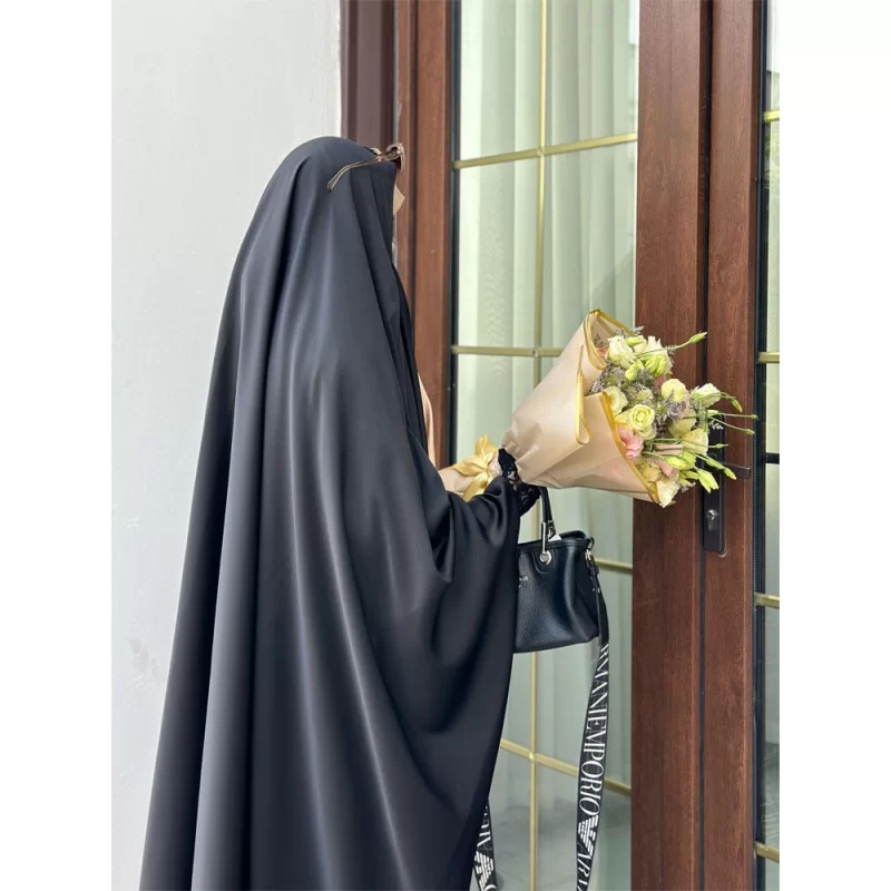 چادر عربی مشکی طرح حناین