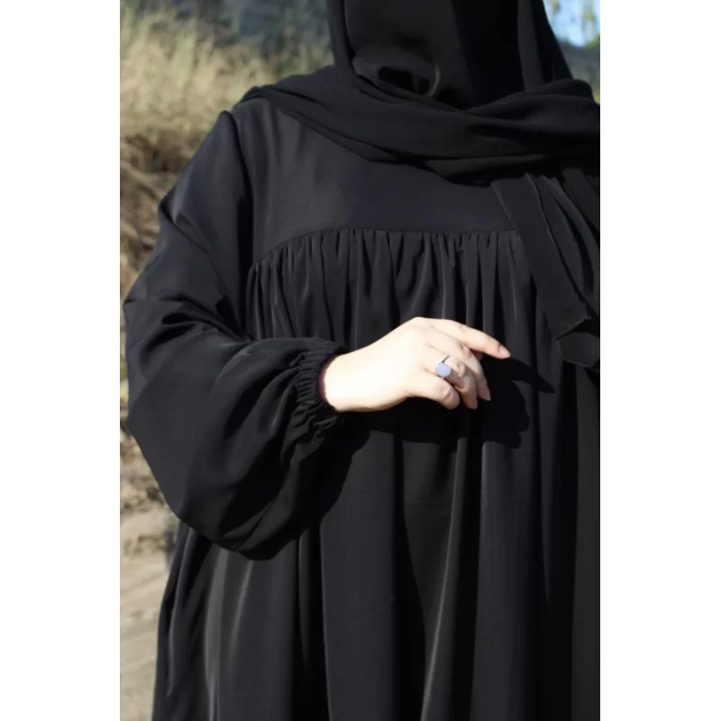 مانتو عبایی مشکی طرح اربعینی