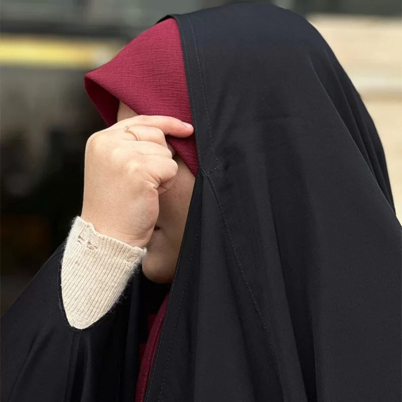 چادر عربی مشکی طرح لاکچری
