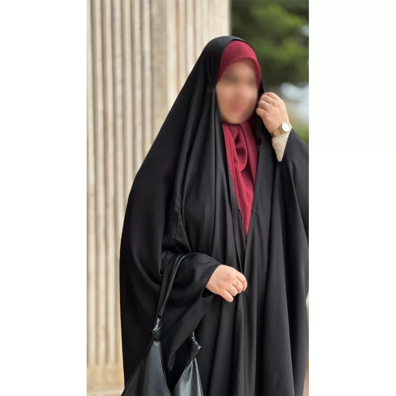 چادر عربی مشکی طرح لاکچری