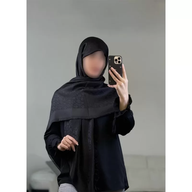 روسری نخ ژاکارد لمه 