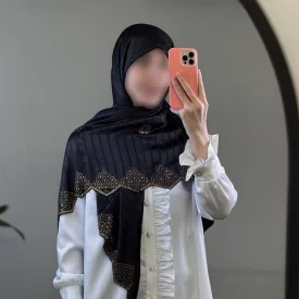 روسری ژاکارد نگین مجلسی