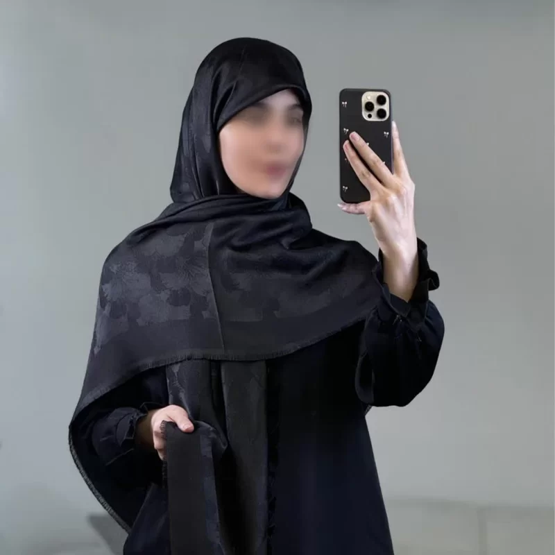 روسری نخ ژاکارد لمه 