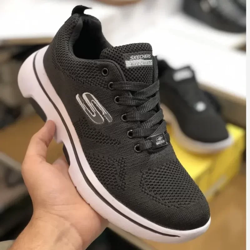 کفش پیاده روی اسپرت بندی مشکی طرح اسکیچرز الترا