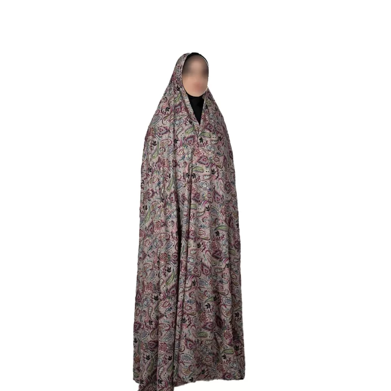 چادر ایرانی رنگی نقره کوب طرح باران کد 1