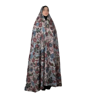 چادر ایرانی رنگی نقره کوب طرح باران کد 2