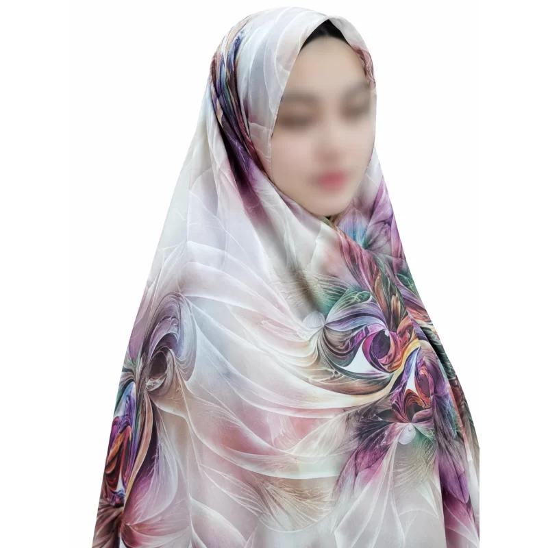 چادر ایرانی رنگی سه بعدی طرح شقایق