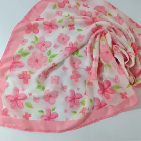 روسری وال دخترانه طرح بهار (بدون نوشته)
