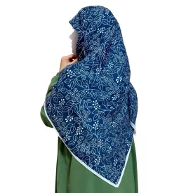 روسری زنانه آبی طرح آذین