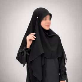 روسری زنانه حریر مدل شیفون طرح جت بلک