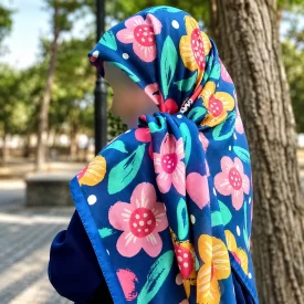 روسری دخترانه حریر مدل تینا