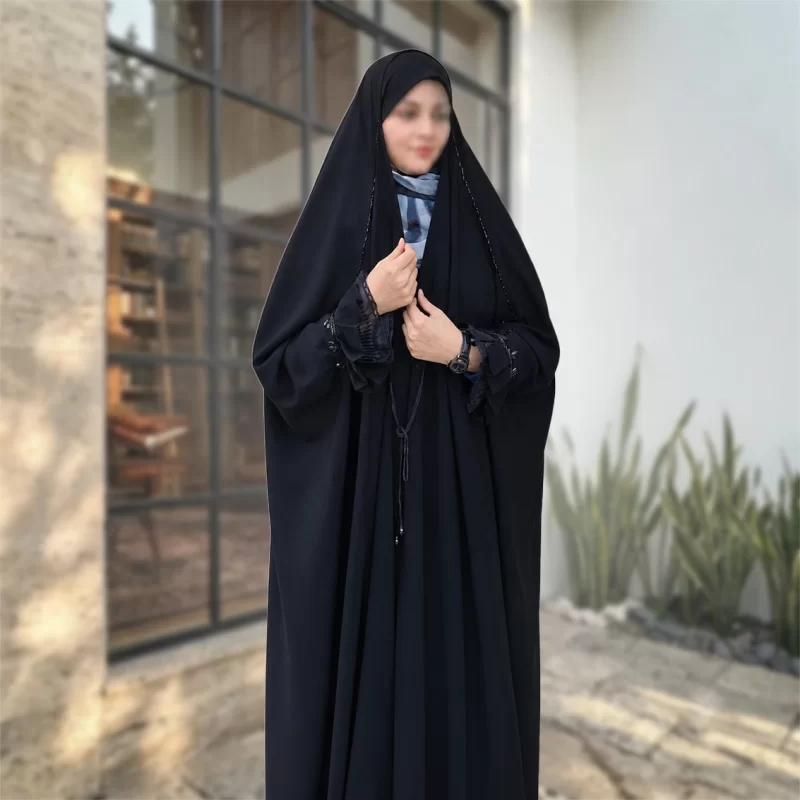 چادر مشکی عربی جواهر دوزی طرح سوگند