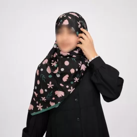 روسری دخترانه حریر مدل ساناز