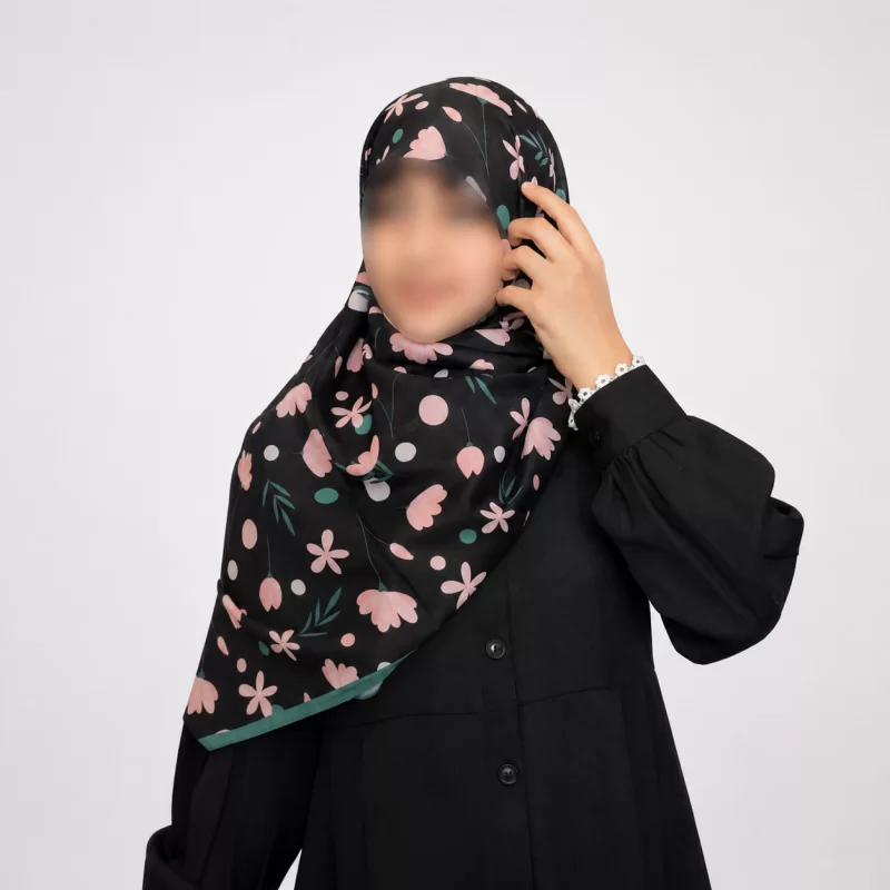 روسری دخترانه حریر مدل ساناز