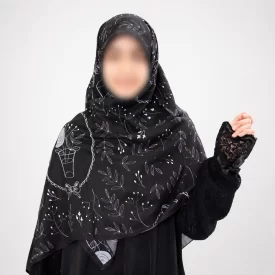 روسری دخترانه حریر مدل زلفا