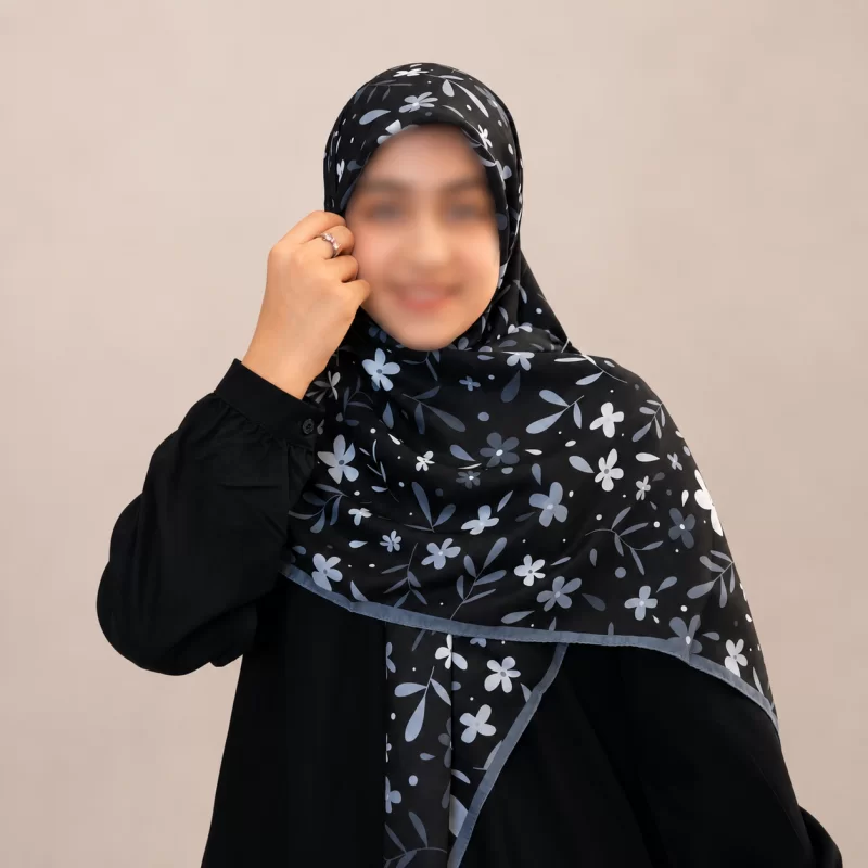 روسری دخترانه حریر مدل دیبا