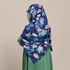 روسری زنانه حریر مدل نادیا رنگ بنفش