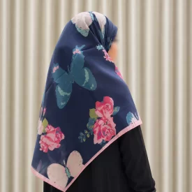 روسری زنانه حریر مدل پرواز پروانه