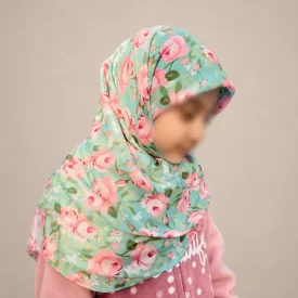روسری دخترانه حریر مدل ژینوس