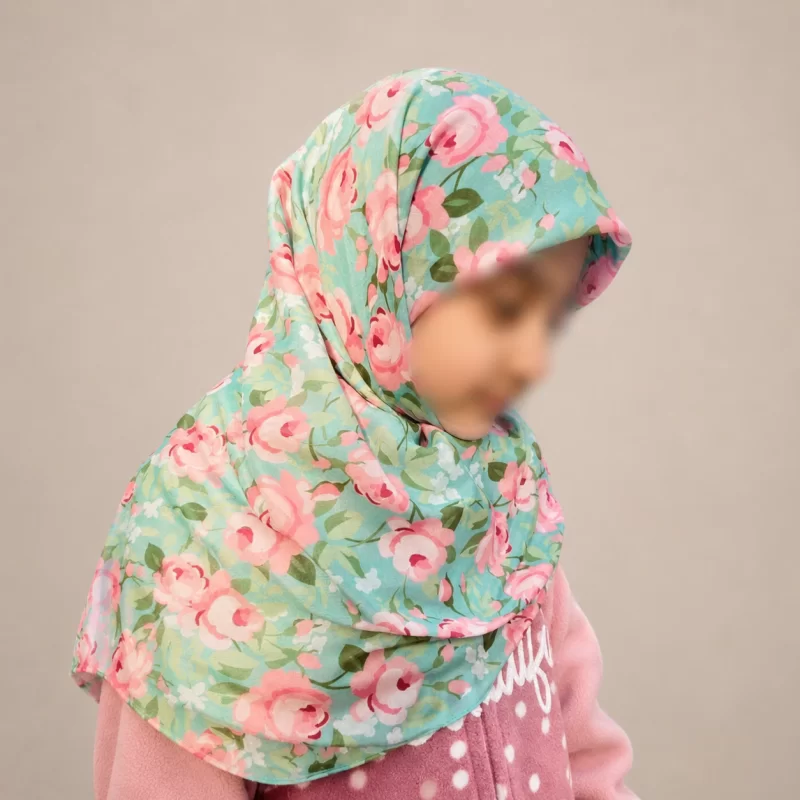روسری دخترانه حریر مدل ژینوس