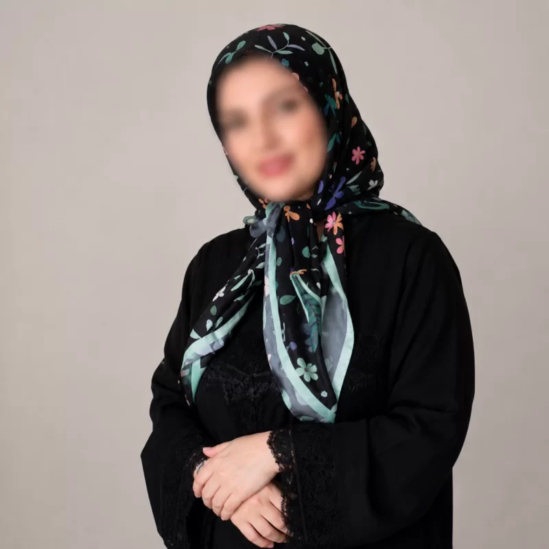 روسری زنانه حریر مدل مهتاب