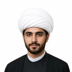 پارچه عمامه وال هندی رنگ‌ سفید