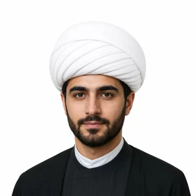 پارچه عمامه وال هندی رنگ‌ سفید