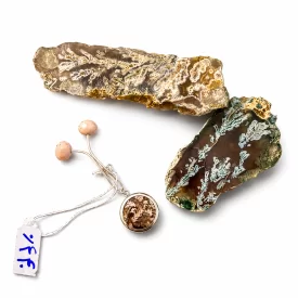 گیره روسری عقیق شجر طرح دایره کد SH80
