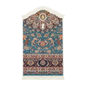 سجاده فرش متبرک آبی فیروزه ای حضرت معصومه (س)