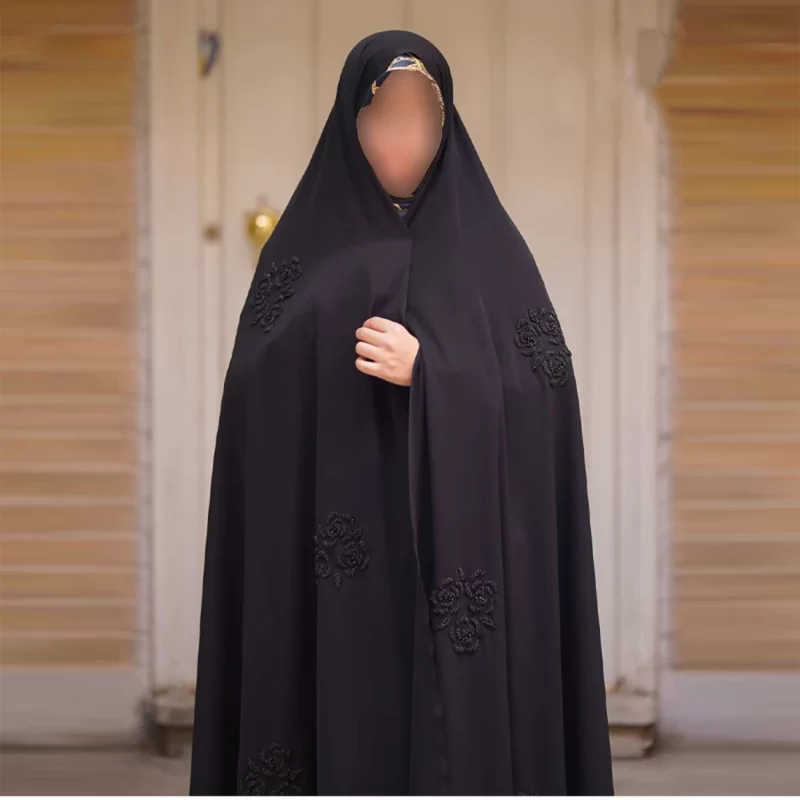 چادر مشکی ایرانی طرح جواهردوزی