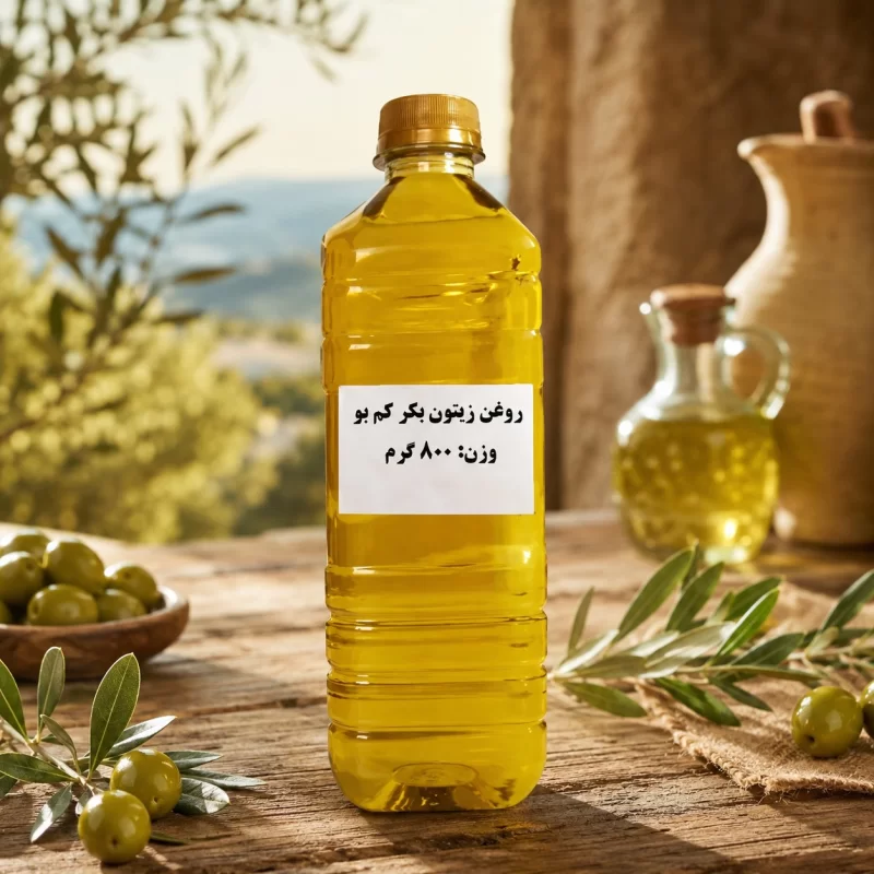 روغن زیتون بکر کم بو - 800 گرم