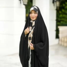 چادر مشکی عربی گلدوزی شده کد 3021