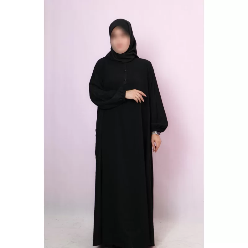 مانتو عبایی مشکی طرح مینا