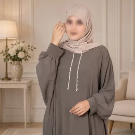 مانتو عبایی طرح کریشه نسکافه ای