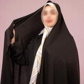 چادر ایرانی مشکی طرح سنتی نساجی شهرکرد کد 6