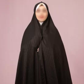 چادر ایرانی مشکی طرح سنتی شهرکرد 4
