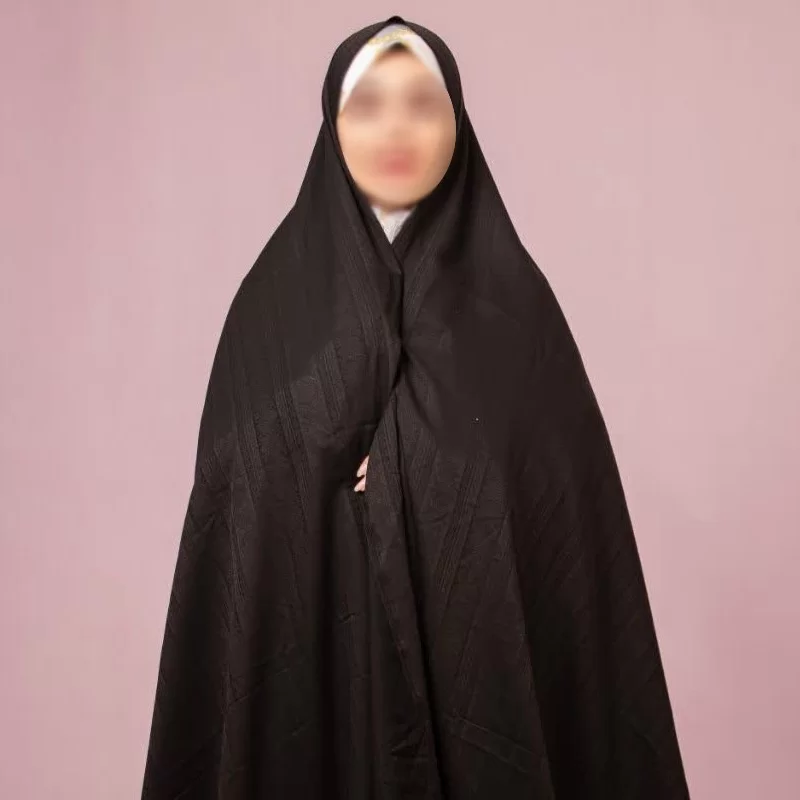 چادر ایرانی مشکی طرح سنتی شهرکرد 4