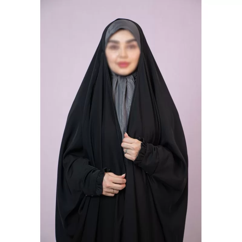 چادر عبایی مشکی مچ دار طرح آناهیتا ندا قطری