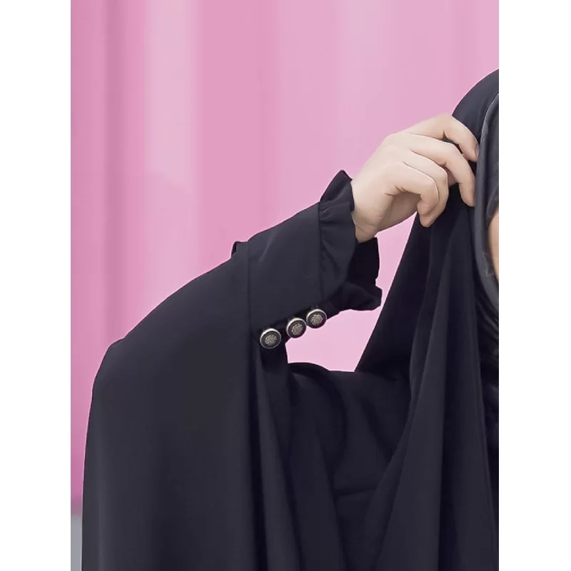 چادر عبایی مشکی مچ دار طرح آناهیتا ندا قطری