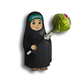 گیفت گلاسه آبنبات چوبی دخترانه