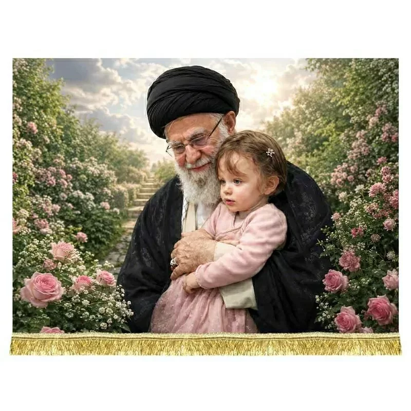 کتیبه مخمل طرح زهرا گلپایگانی نوه شهید رهبر انقلاب کد 4