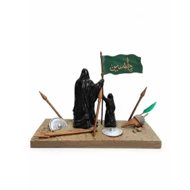 تندیس پایه سنگی طرح قیام حضرت زینب (س)
