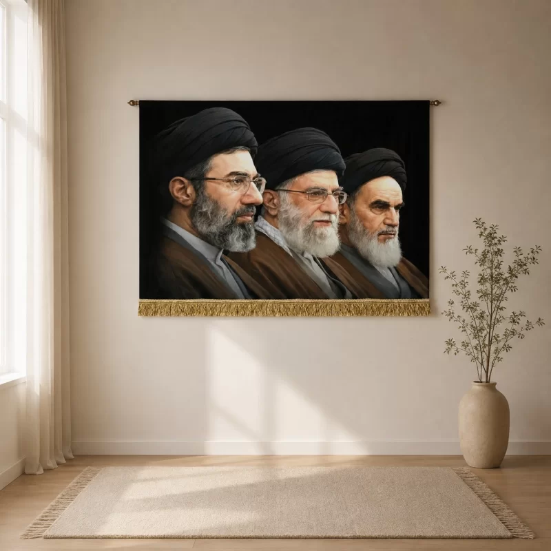 کتیبه مخمل طرح سه رهبر امت