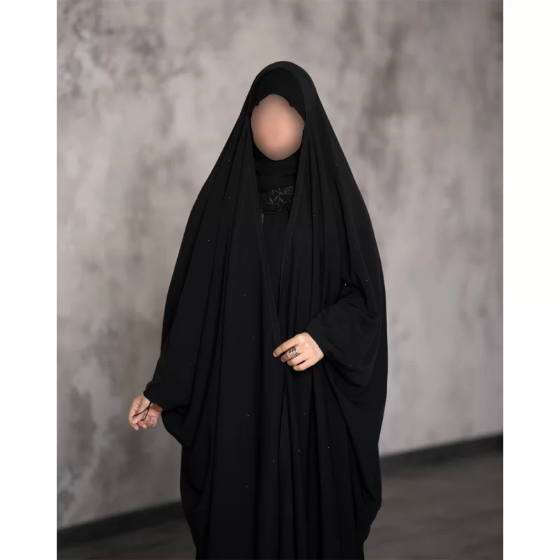 چادر عربی اصیل سوپر بلک طرح باران