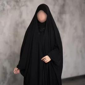 چادر عربی اصیل سوپر بلک طرح باران