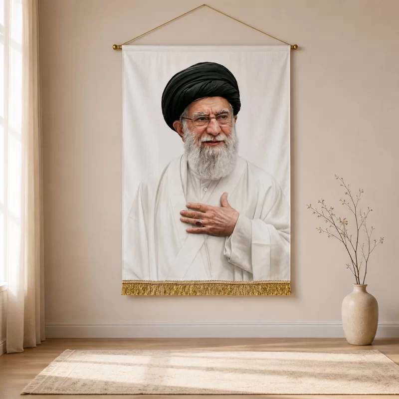 کتیبه مخمل طرح رهبر شهید کد 2