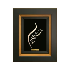 قاب دکوراتیو ورق طلا طرح حسین (ع)