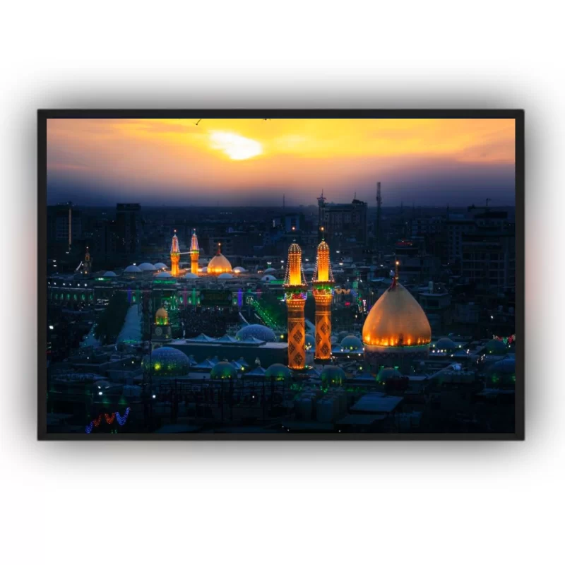 تابلو نوری (بک لایت) طرح کربلای معلی
