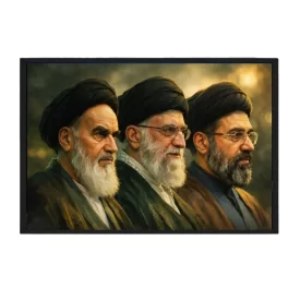 تابلو نوری (بک لایت) طرح رهبران کبیر انقلاب کد 2