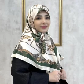 روسری زنانه ابریشمی طرح دار کد 6300